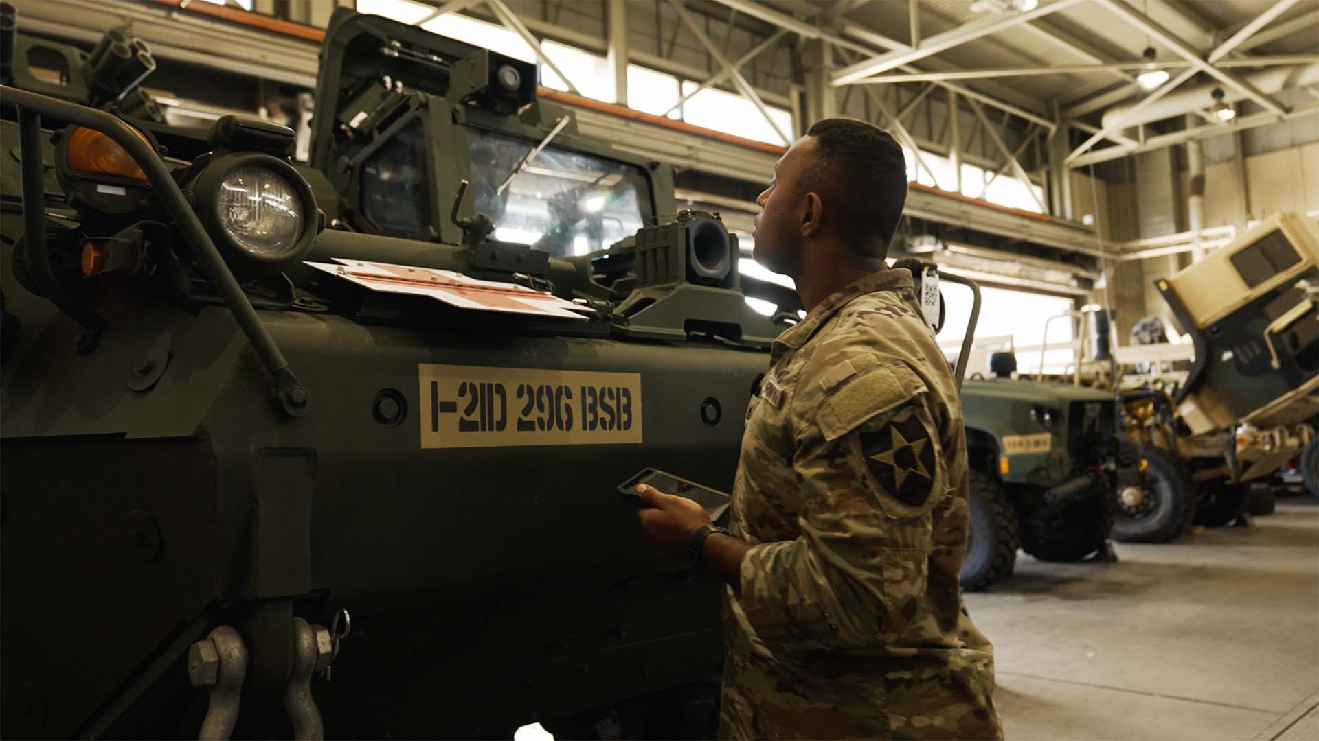 Defense personnel using Taqtile for workforce readiness training
